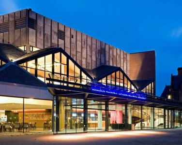 Eden Court in Inverness, photographed by night.